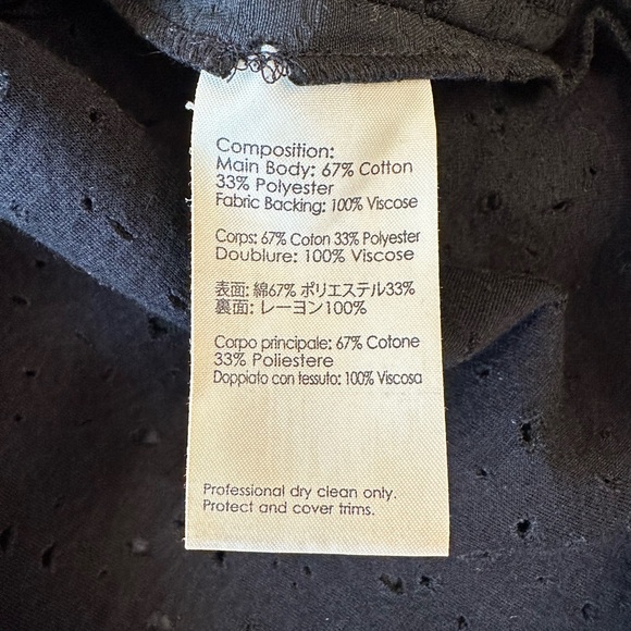 3.1 Phillip Lim top black with jeweled collar and floral pattern 6 - Picture 6 of 12